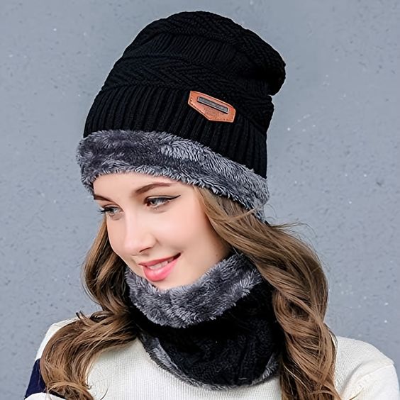 WOOL CAP & NECK WARMER